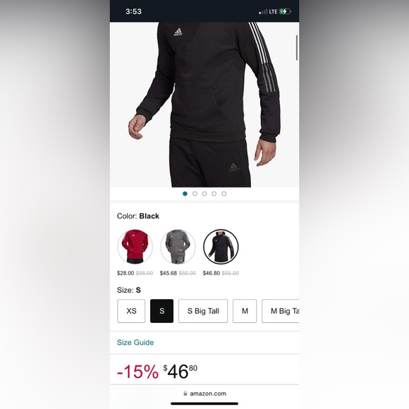 Two Authentic Adidas hoodies Used Good condition - Picture 8 of 8